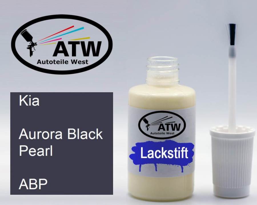 Kia, Aurora Black Pearl, ABP: 20ml Lackstift, von ATW Autoteile West.